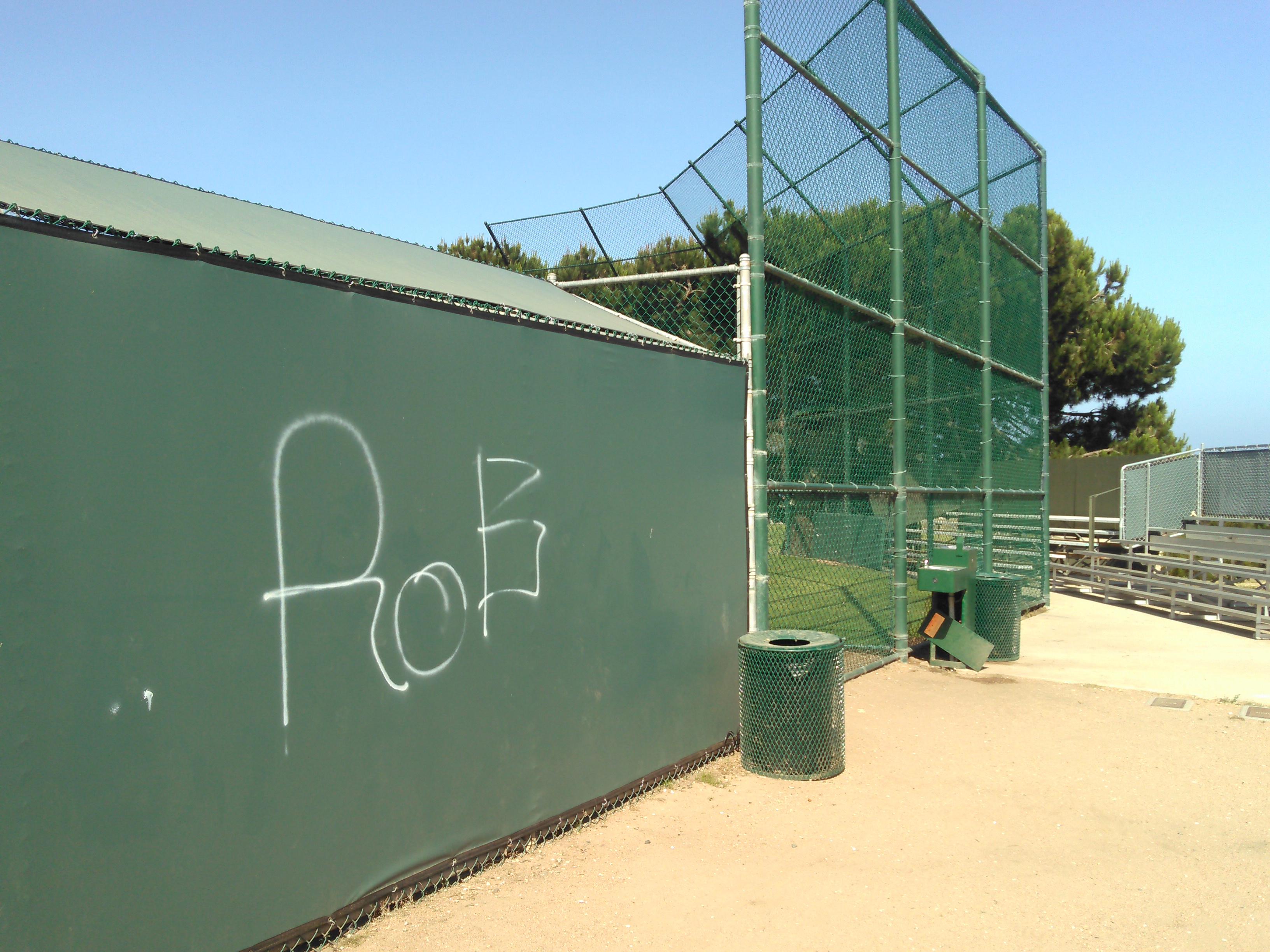 Malaga Cove Baseball Dugout Graffiti 06-21-2015